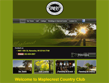Tablet Screenshot of maplecrestcc.com